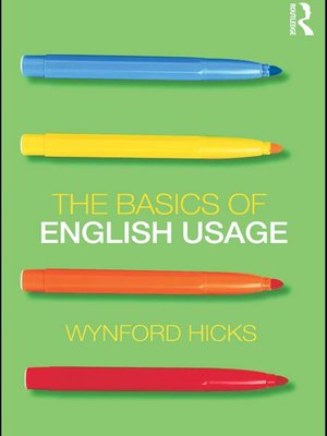 cover image of The Basics of English Usage